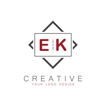 initial monogram logo for Creative with square style design.