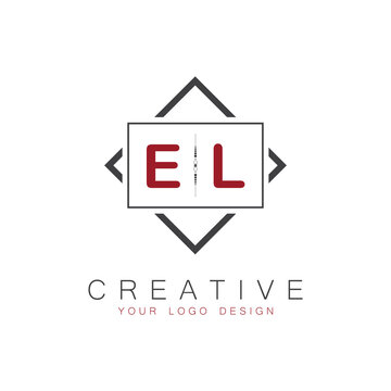initial monogram logo for Creative with square style design.