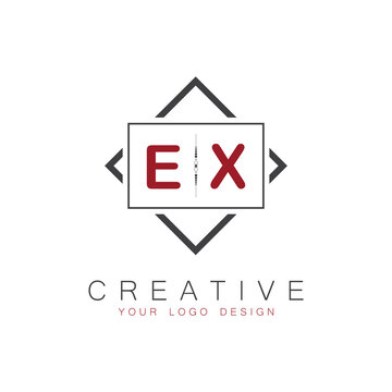 initial monogram logo for Creative with square style design.