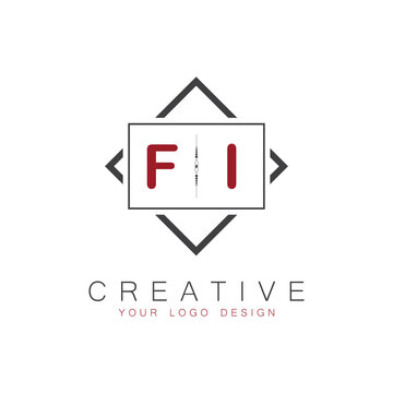 initial monogram logo for Creative with square style design.