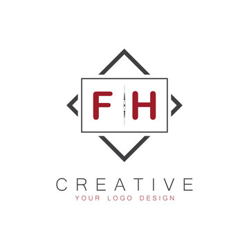 initial monogram logo for Creative with square style design.