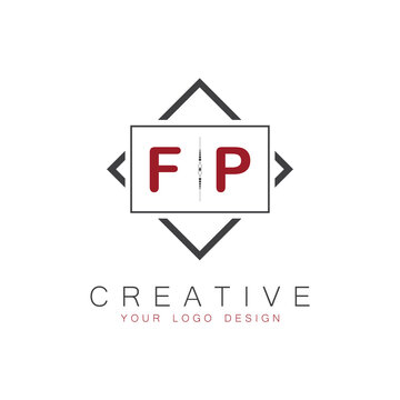 initial monogram logo for Creative with square style design.