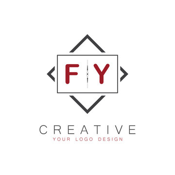 initial monogram logo for Creative with square style design.