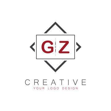 initial monogram logo for Creative with square style design.