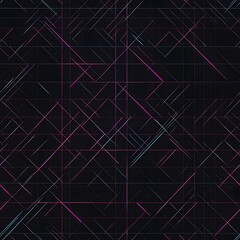 a seamless neon cyber grid pattern background texture features intersecting pink and blue lines on a