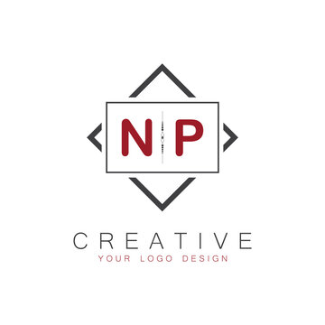 initial monogram logo for Creative with square style design.