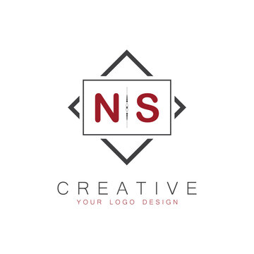 initial monogram logo for Creative with square style design.