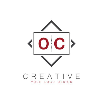 initial monogram logo for Creative with square style design.