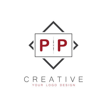 initial monogram logo for Creative with square style design.