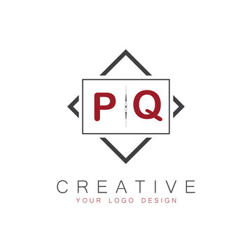 initial monogram logo for Creative with square style design.