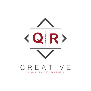 initial monogram logo for Creative with square style design.