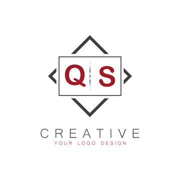 initial monogram logo for Creative with square style design.