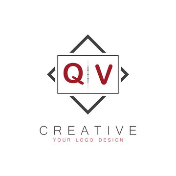 initial monogram logo for Creative with square style design.