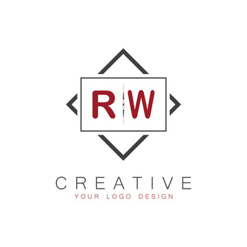 initial monogram logo for Creative with square style design.