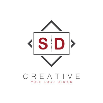 initial monogram logo for Creative with square style design.