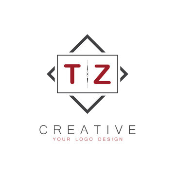 initial monogram logo for Creative with square style design.
