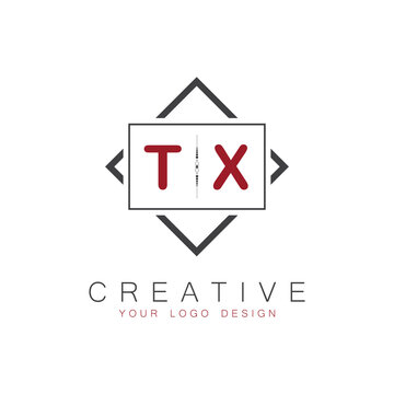 initial monogram logo for Creative with square style design.
