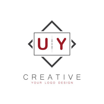 initial monogram logo for Creative with square style design.