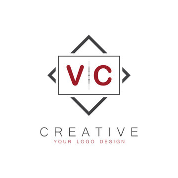 initial monogram logo for Creative with square style design.