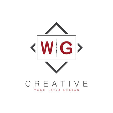 initial monogram logo for Creative with square style design.