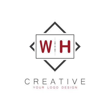initial monogram logo for Creative with square style design.