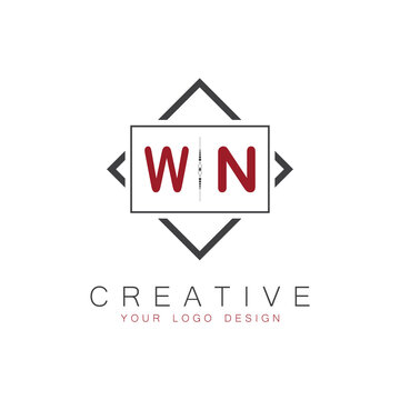 initial monogram logo for Creative with square style design.