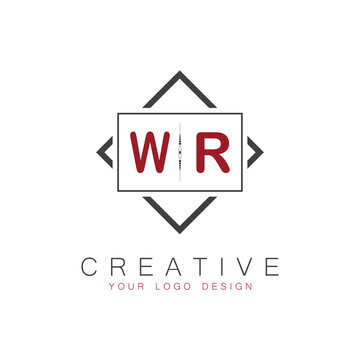 initial monogram logo for Creative with square style design.