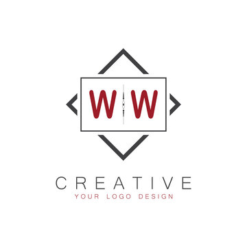 initial monogram logo for Creative with square style design.