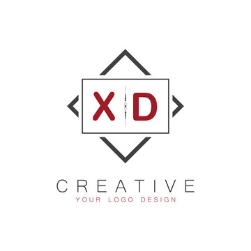 initial monogram logo for Creative with square style design.