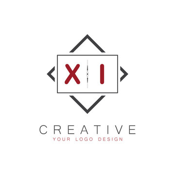 initial monogram logo for Creative with square style design.