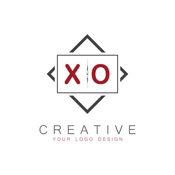 initial monogram logo for Creative with square style design.
