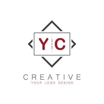 initial monogram logo for Creative with square style design.