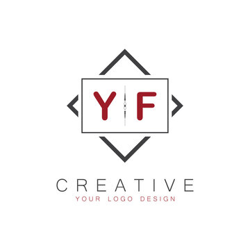 initial monogram logo for Creative with square style design.