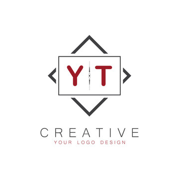 initial monogram logo for Creative with square style design.