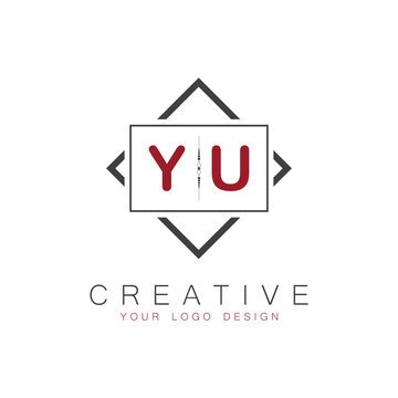 initial monogram logo for Creative with square style design.