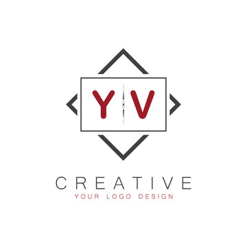 initial monogram logo for Creative with square style design.