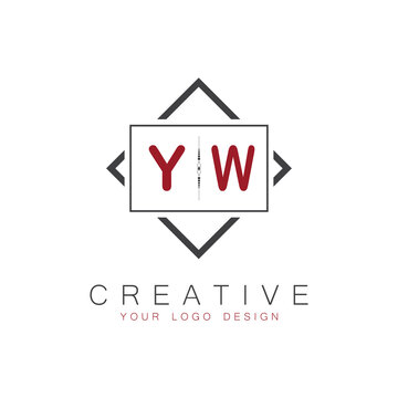 initial monogram logo for Creative with square style design.