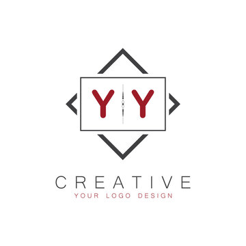 initial monogram logo for Creative with square style design.