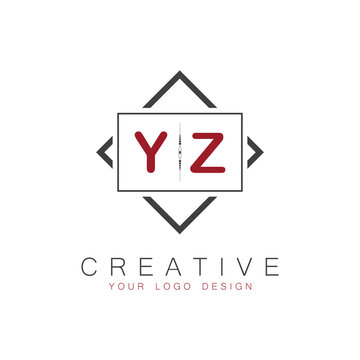 initial monogram logo for Creative with square style design.