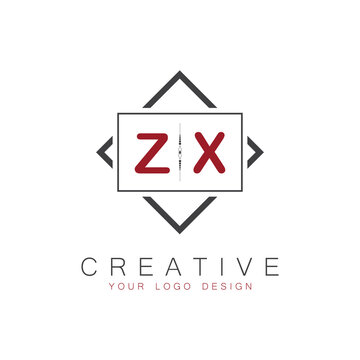 initial monogram logo for Creative with square style design.