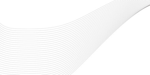 Poster - abstract wave and curved blend lines on transparent background. sound, music, volume background. des