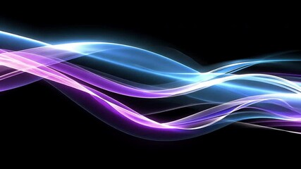 Poster - colorful abstract waves dynamic blue and purple backgrounds evoking energy and movement in vibrant d