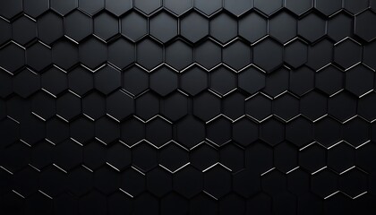 Aufkleber - Black Luxury Banner with Thin Shiny Hexagon tiles Background Black Friday the greatest sales campaign,gold, elegant, graphic, luxury, shiny, frame, abstract, 6