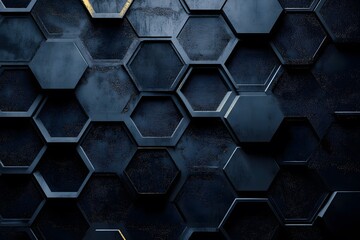 Poster - Hex Havoc A Bold, Dark Textured Design