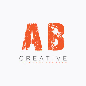 initial monogram logo with letter creative design.
