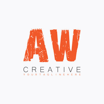 initial monogram logo with letter creative design.

