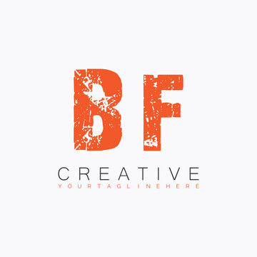 initial monogram logo with letter creative design.
