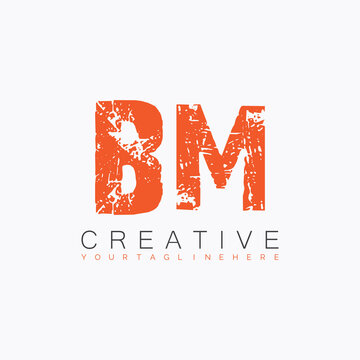 initial monogram logo with letter creative design.
