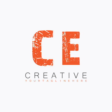 initial monogram logo with letter creative design.
