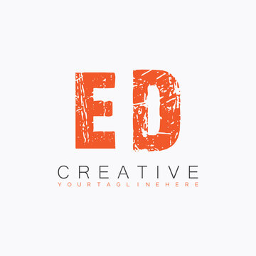 initial monogram logo with letter creative design.
